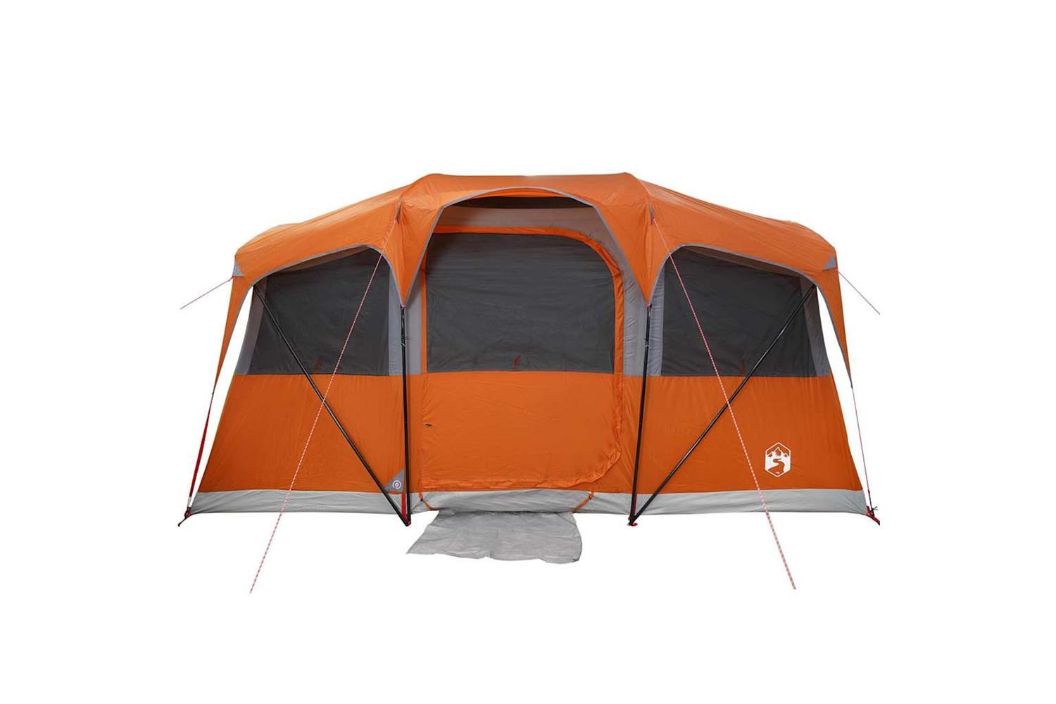 Vidaxl Family Tent With Roof Orange And Orange 435 X 255 X 216 Cm-4