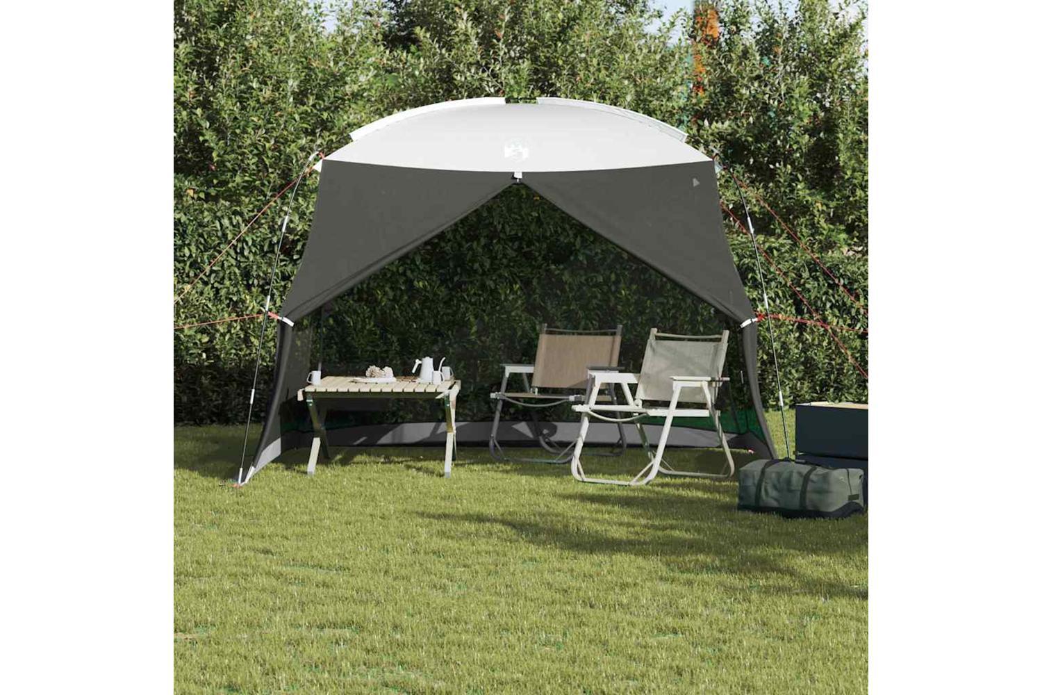 Vidaxl Mosquito Tent Grey 320 X 320 X 218 Cm Polyester And Fiberglass-3