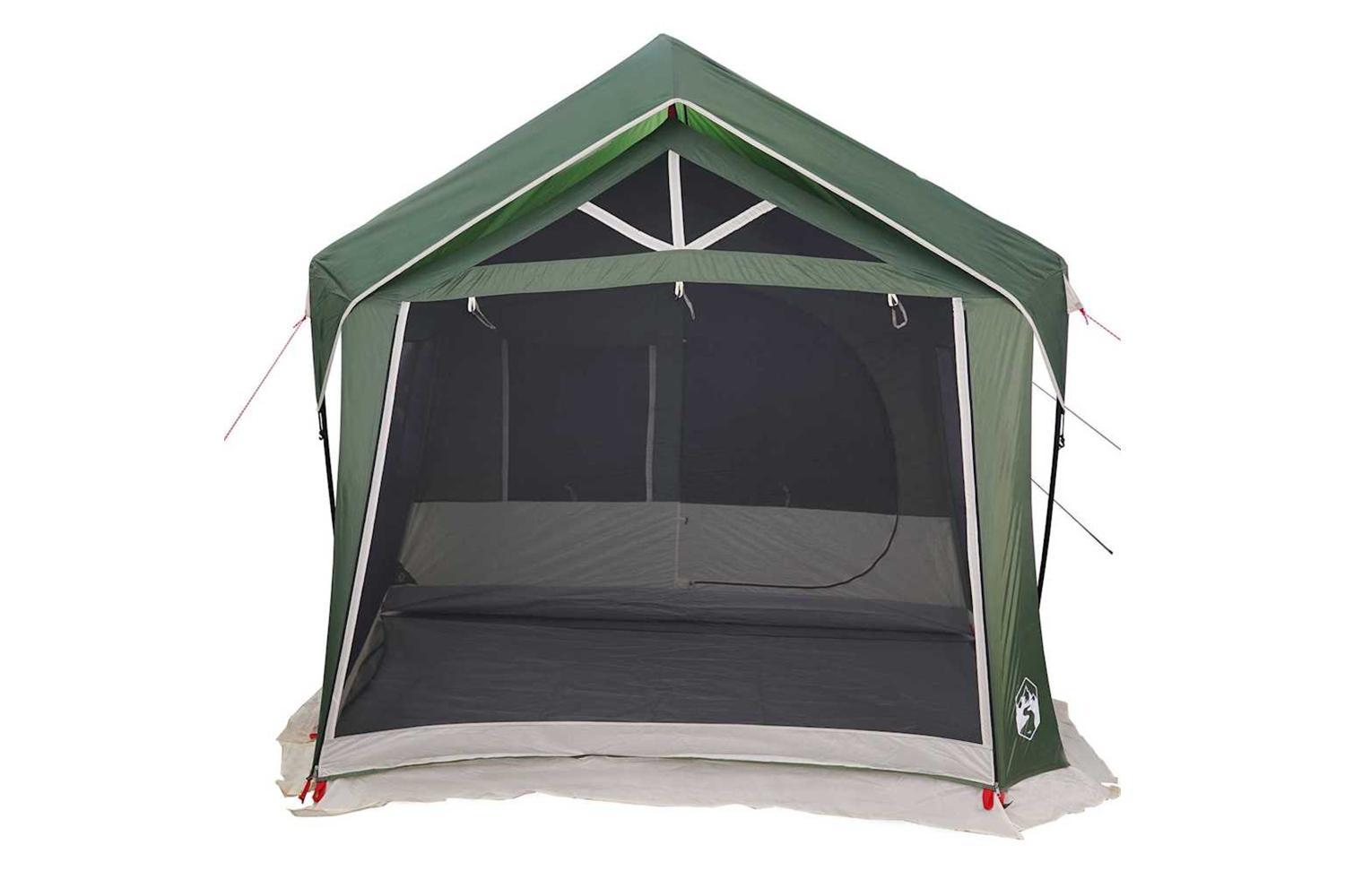 Vidaxl Family Tent Green And White 620 X 322 X 240 Cm Polyester-4