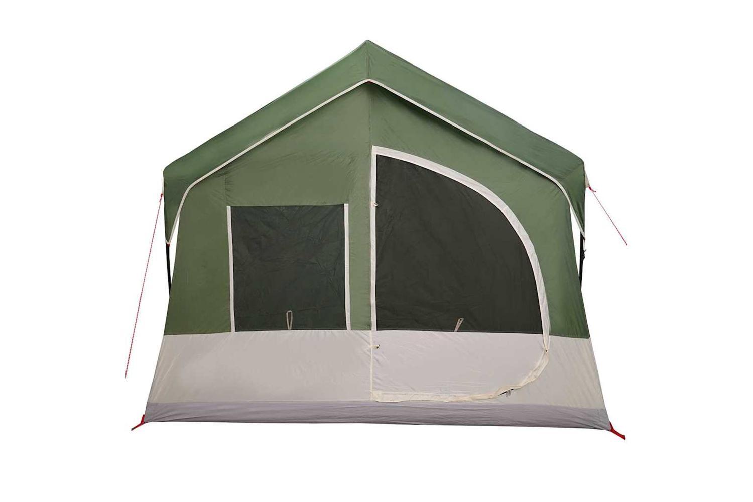 Vidaxl Family Tent Green And White 620 X 322 X 240 Cm Polyester-6