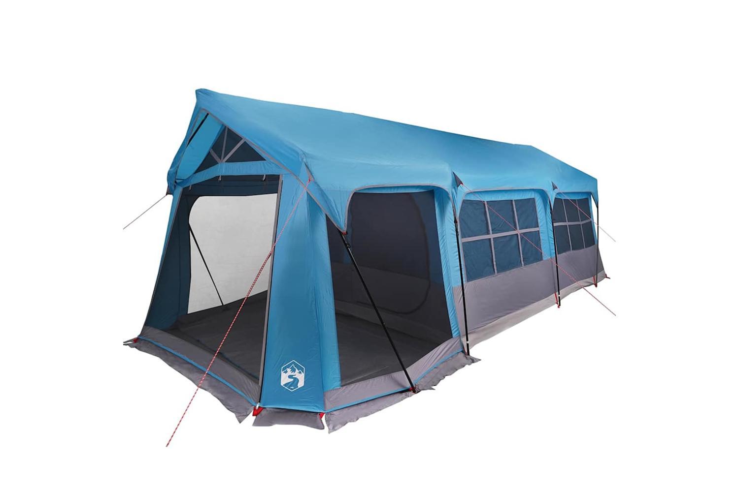 Vidaxl Family Tent Blue And Grey 620 X 322 X 240 Cm Polyester-2