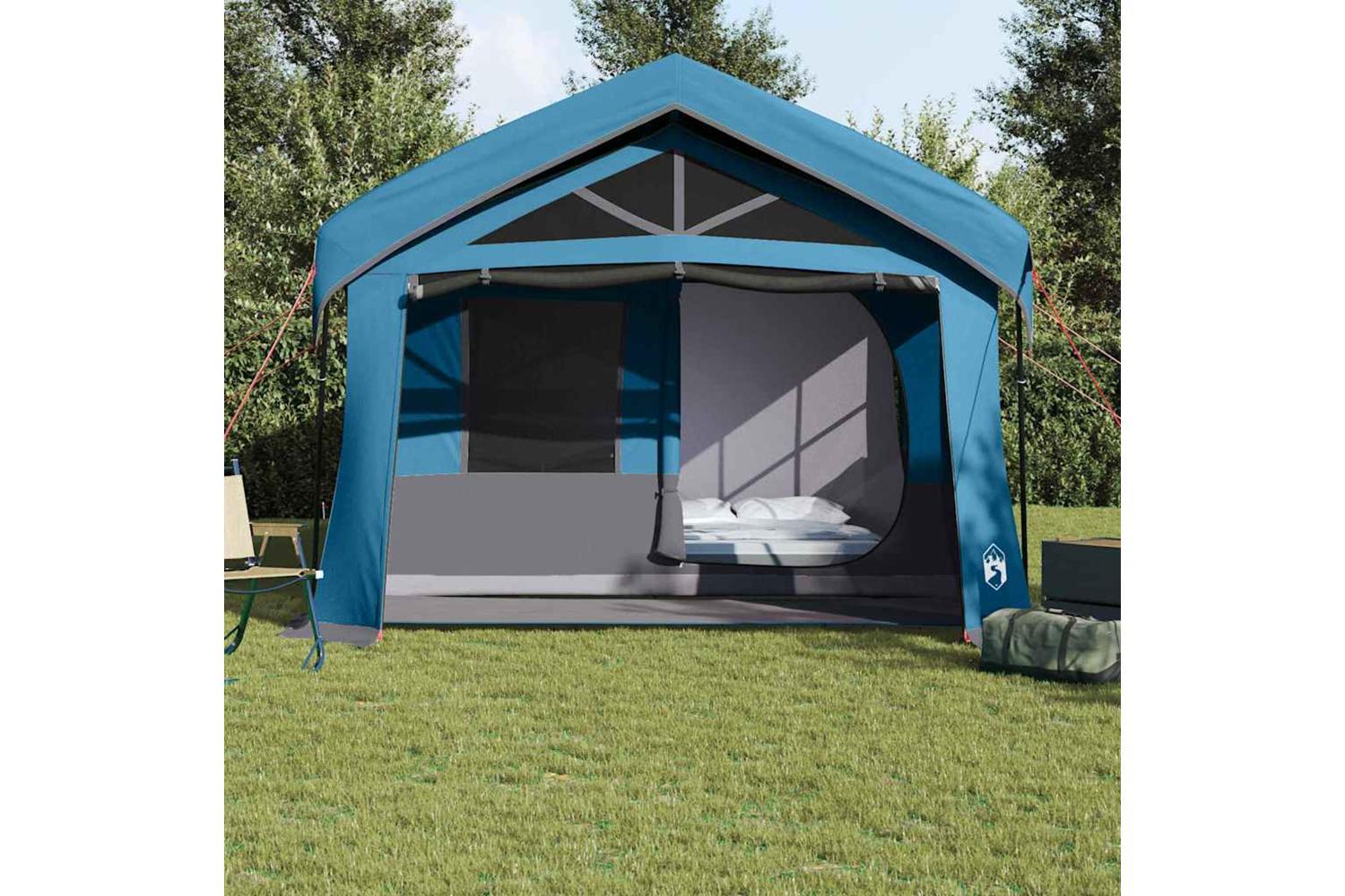 Vidaxl Family Tent Blue And Grey 620 X 322 X 240 Cm Polyester-3