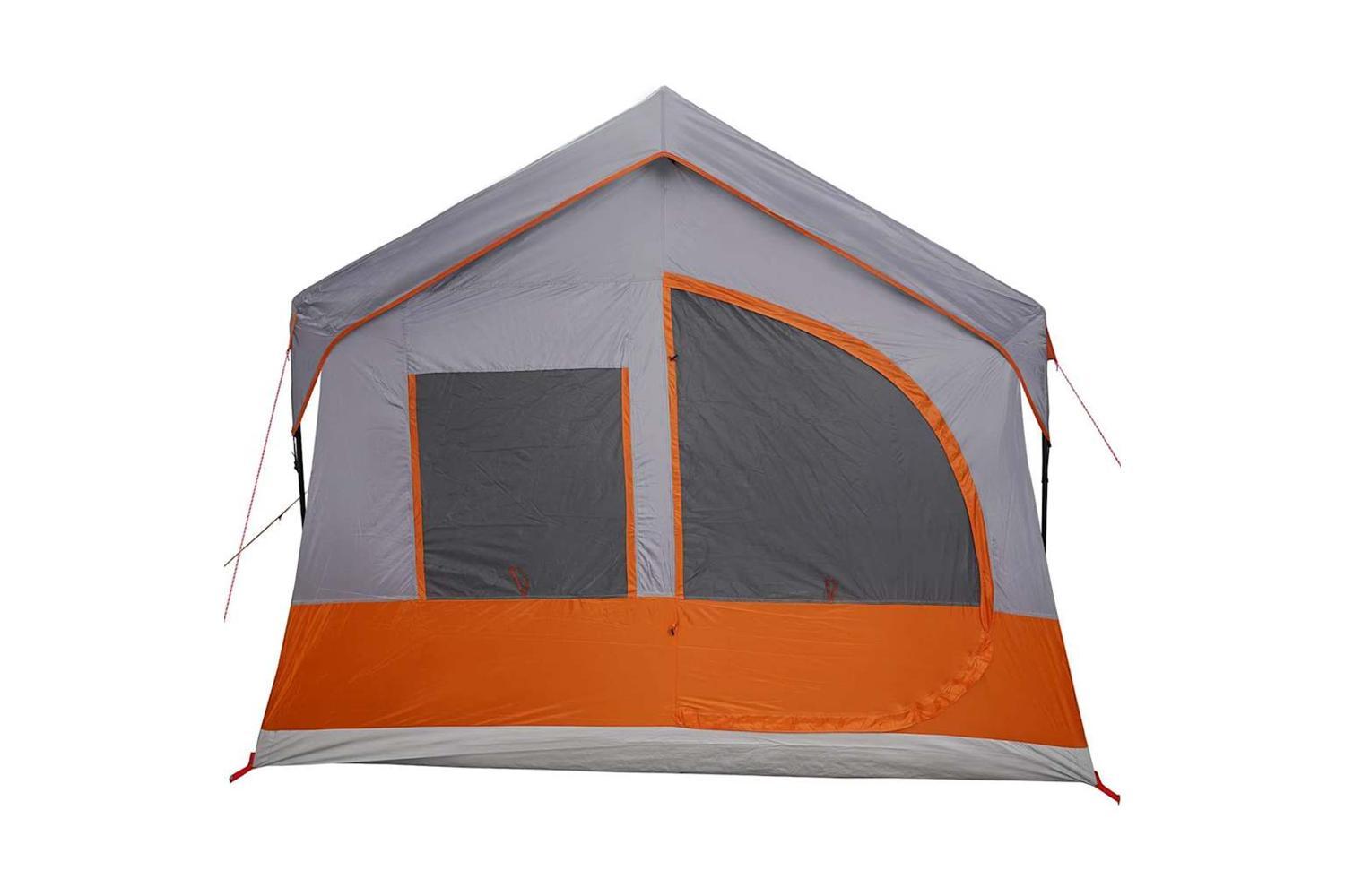 Vidaxl Family Tent Grey And Orange 620 X 322 X 240 Cm Polyester-6