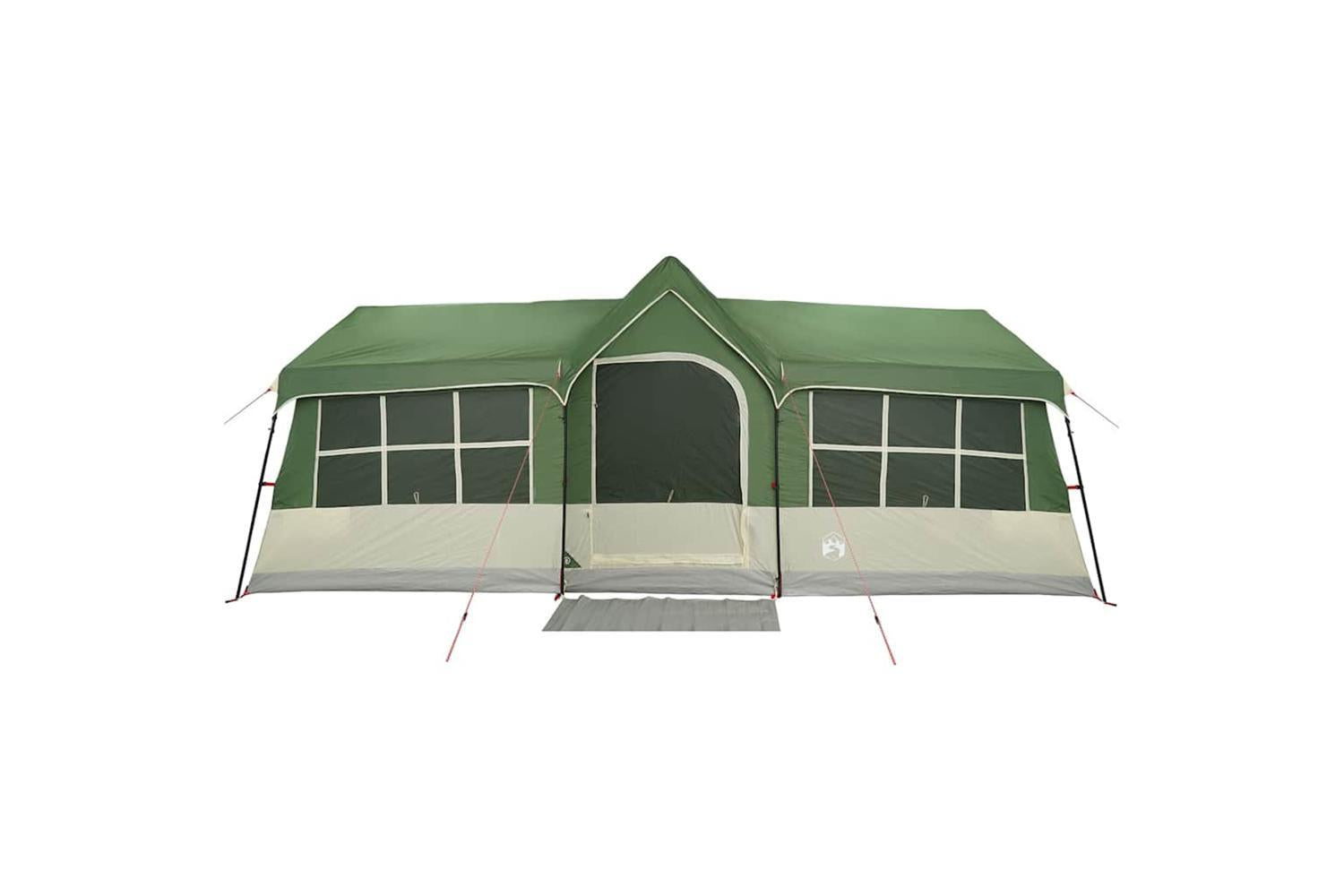 Vidaxl Family Tent With Roof Green And Beige 622 X 295 X 238 Cm-4