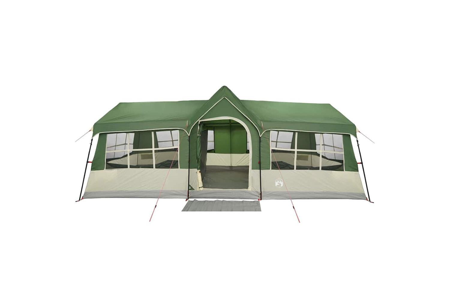 Vidaxl Family Tent With Roof Green And Beige 622 X 295 X 238 Cm-10