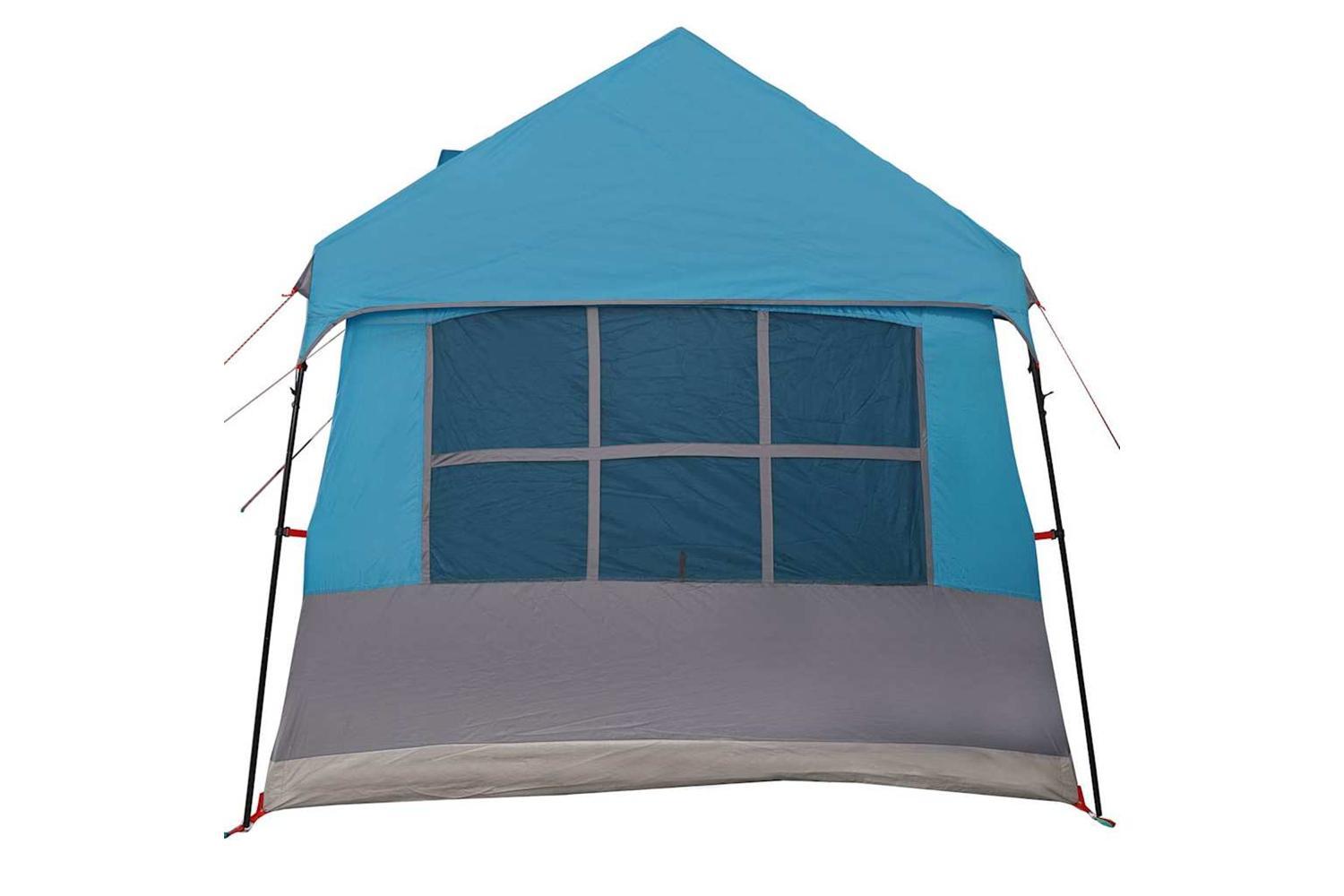 Vidaxl Family Tent With Roof Blue And Grey 622 X 295 X 238 Cm-5