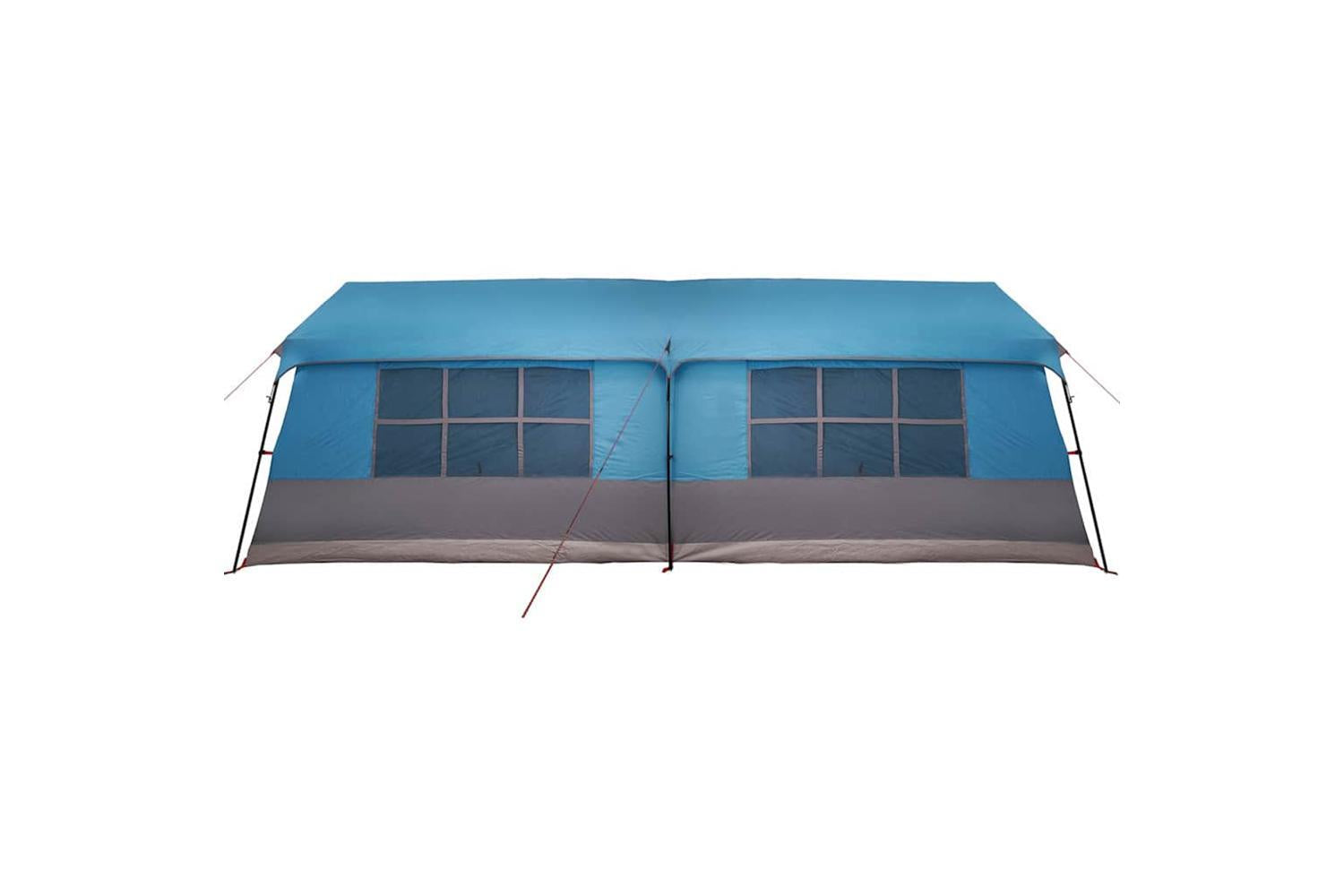 Vidaxl Family Tent With Roof Blue And Grey 622 X 295 X 238 Cm-6