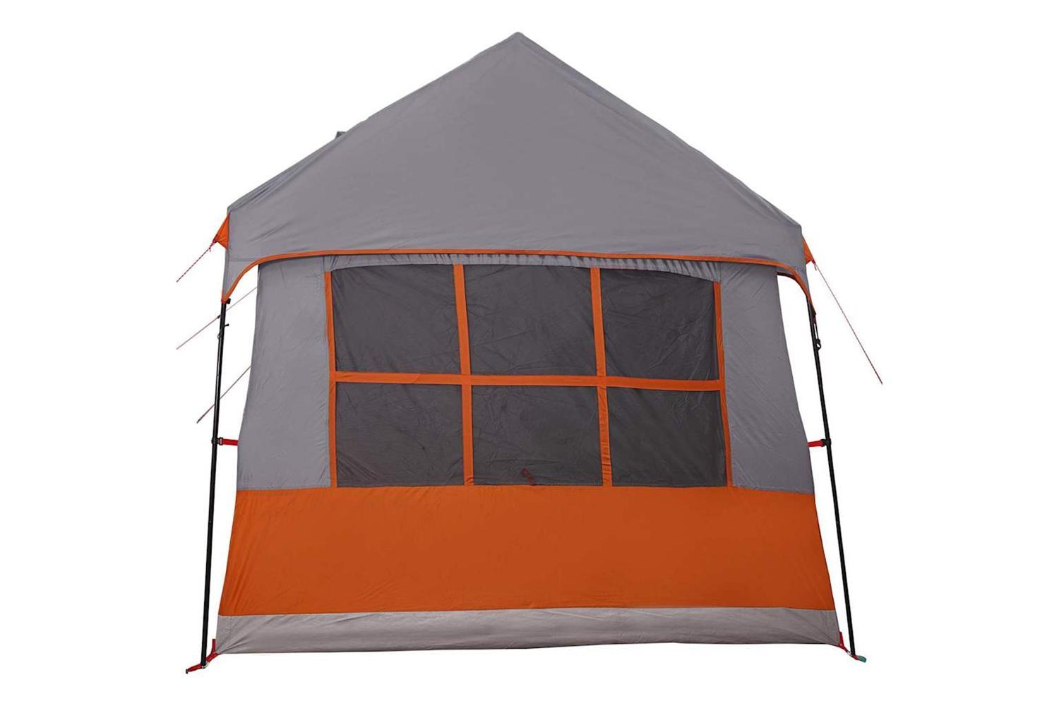 Vidaxl Family Tent With Roof Grey And Orange 622 X 295 X 238 Cm-5