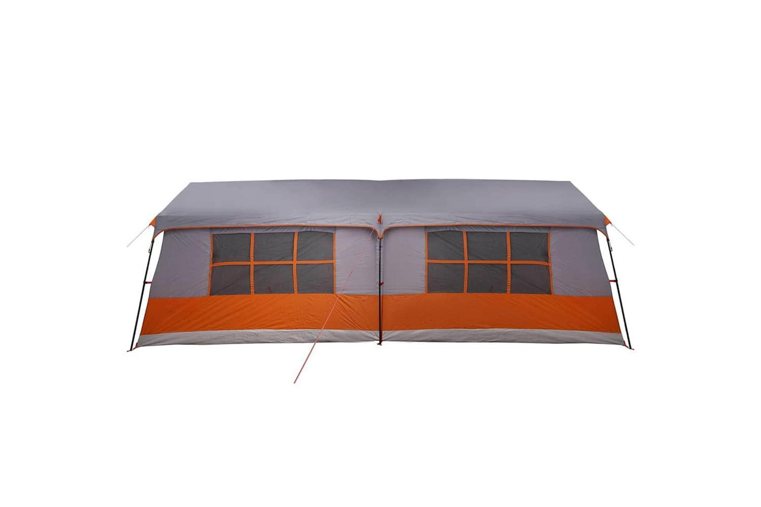 Vidaxl Family Tent With Roof Grey And Orange 622 X 295 X 238 Cm-6