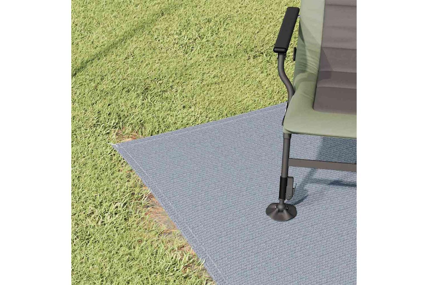 Vidaxl Tent Carpet Folding Blue And Grey 200 X 250 Cm Polyethylene-3