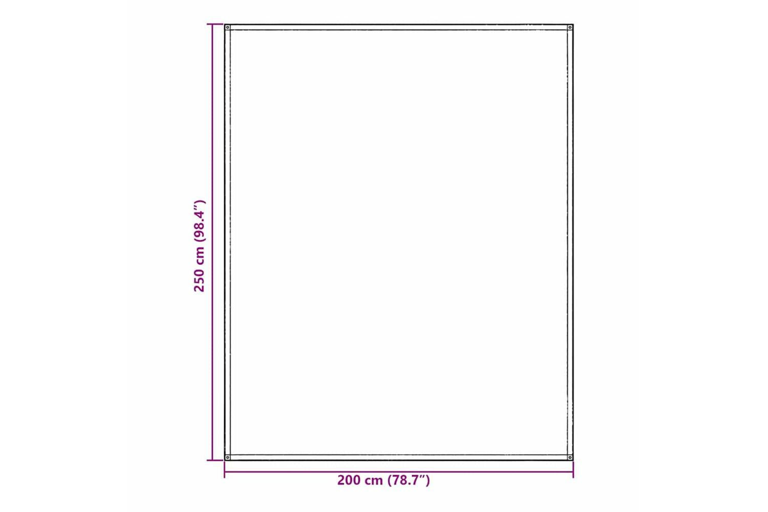 Vidaxl Tent Carpet Folding Blue And Grey 200 X 250 Cm Polyethylene-9