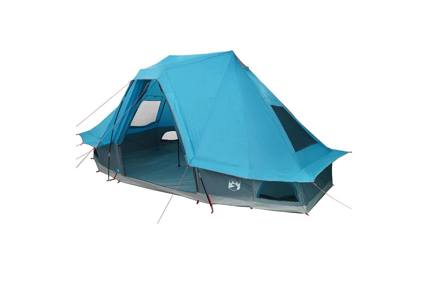 Vidaxl Family Tipi Tent Folding With Roof Blue 466 X 310 X 240 Cm-2