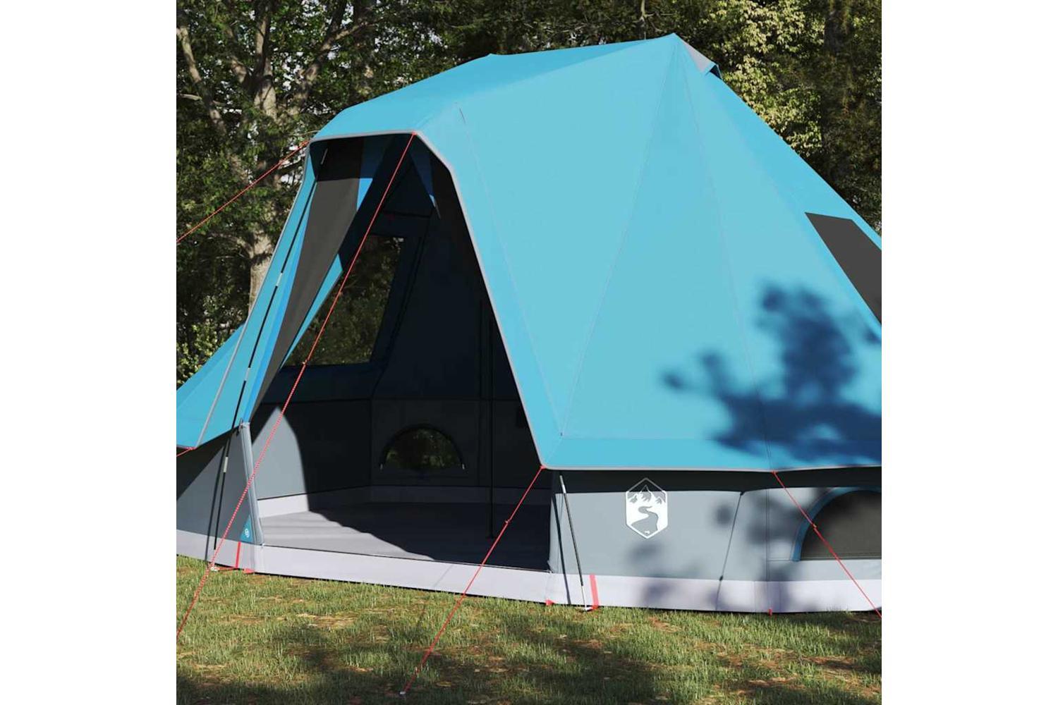 Vidaxl Family Tipi Tent Folding With Roof Blue 466 X 310 X 240 Cm-3