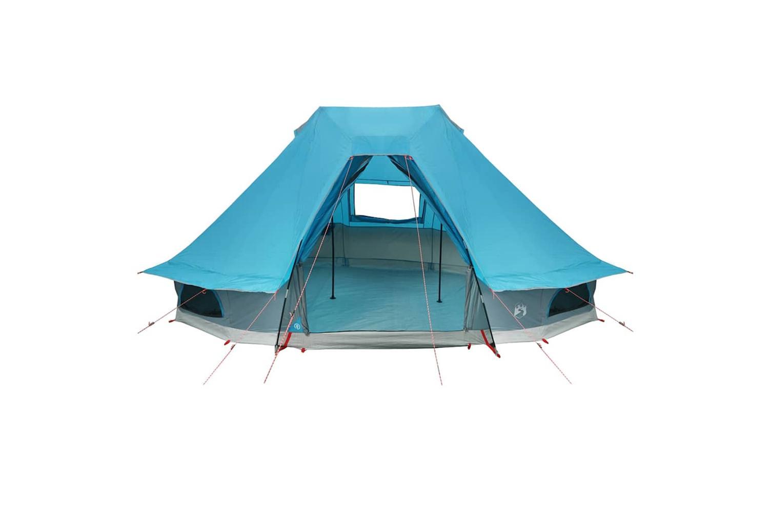 Vidaxl Family Tipi Tent Folding With Roof Blue 466 X 310 X 240 Cm-4