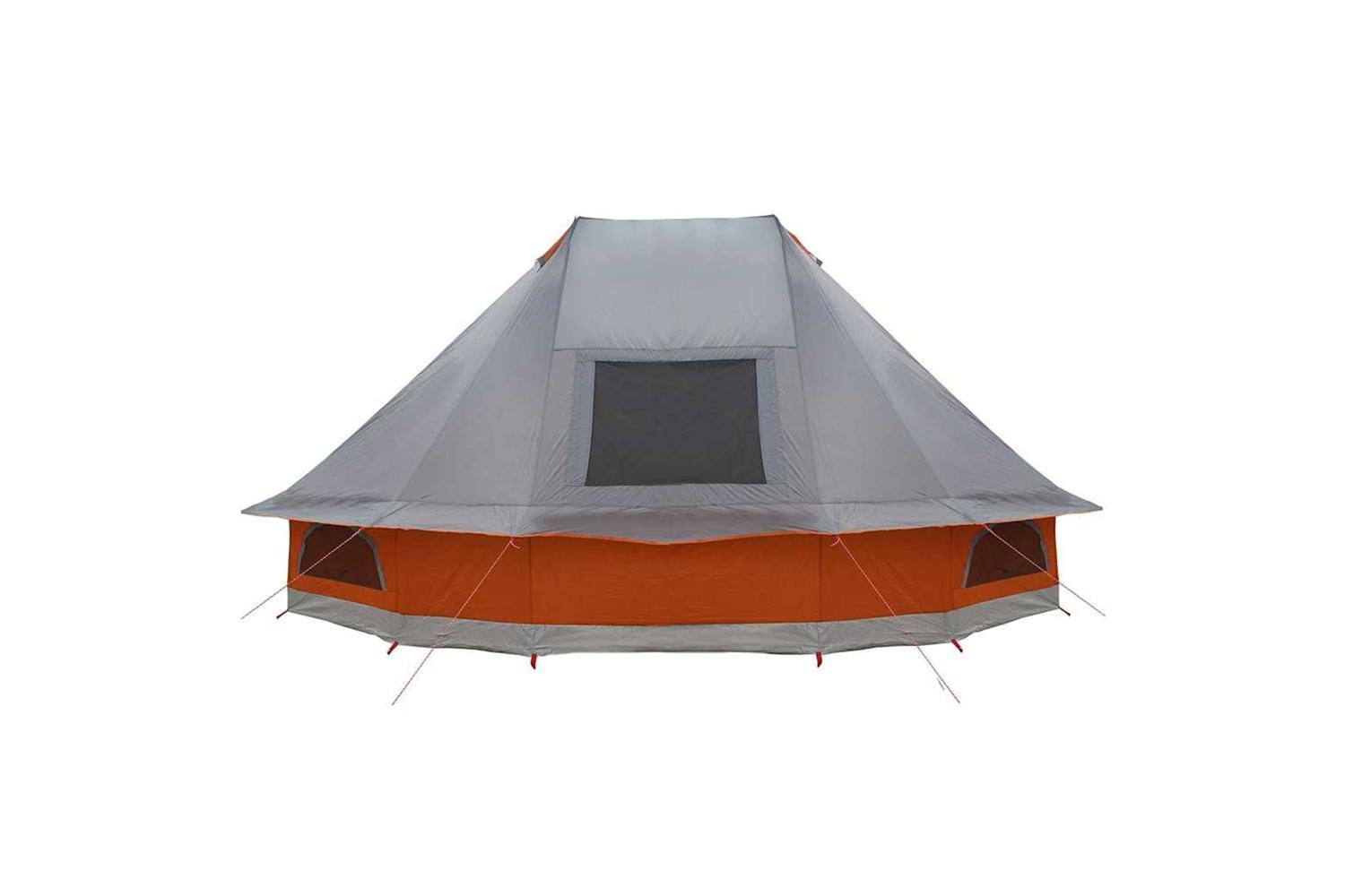 Vidaxl Family Tipi Tent Folding Grey And Orange 466 X 310 X 240 Cm-6