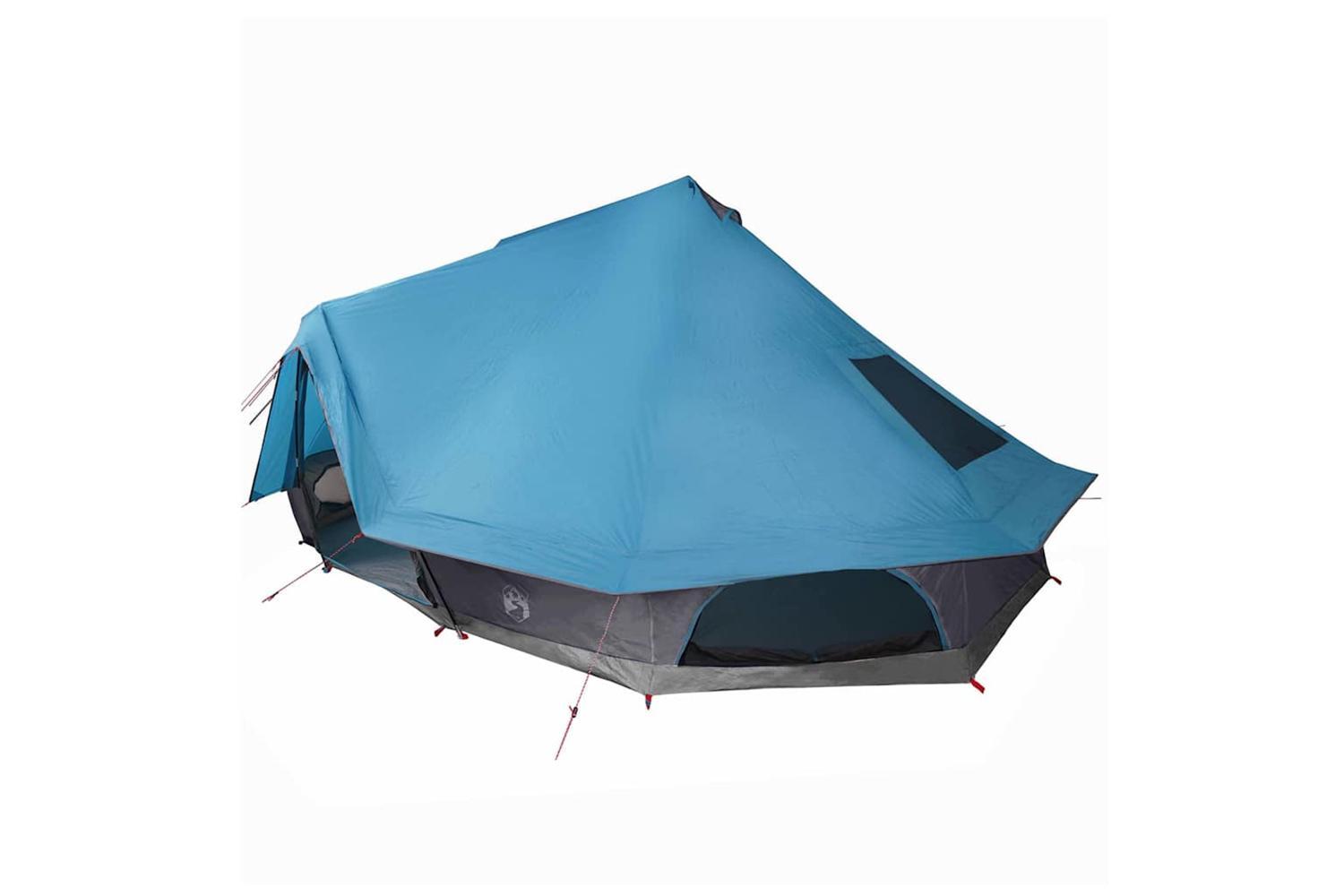 Vidaxl Family Tipi Tent Tipi With Roof Blue 680 X 430 X 270 Cm-2