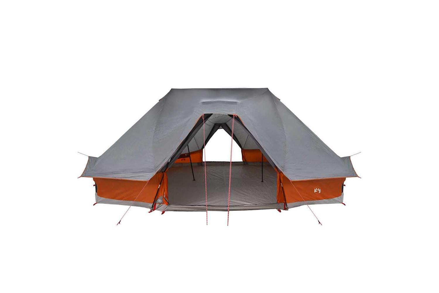 Vidaxl Family Tipi Tent Tipi Grey And Orange 680 X 430 X 270 Cm-4