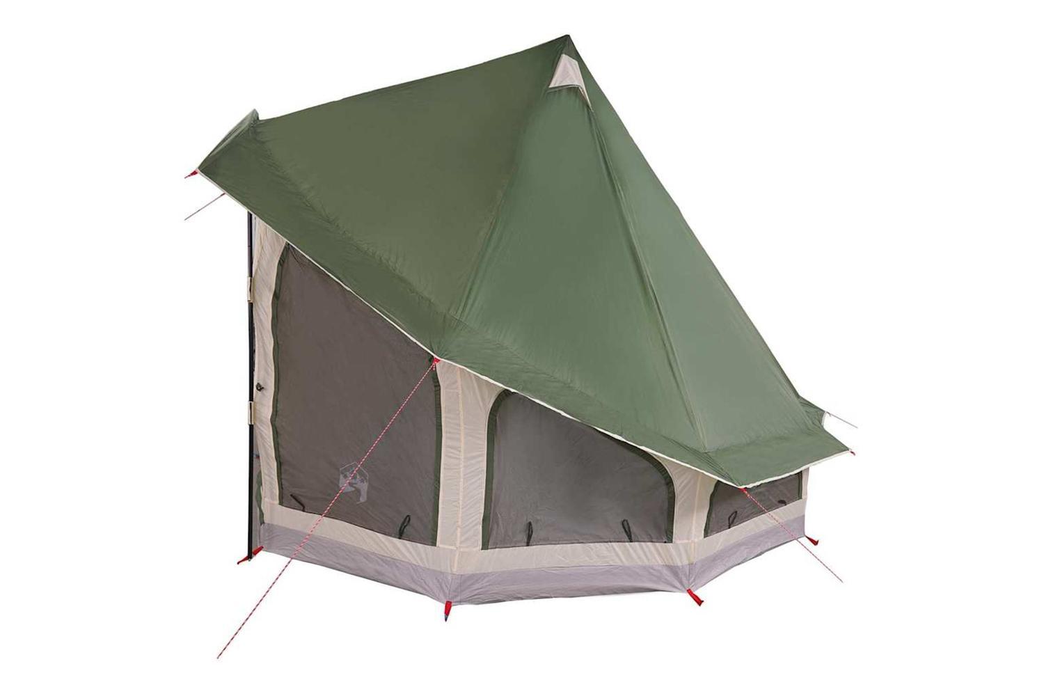 Vidaxl Family Tipi Tent Folding With Roof Green 404 X 370 X 270 Cm-5