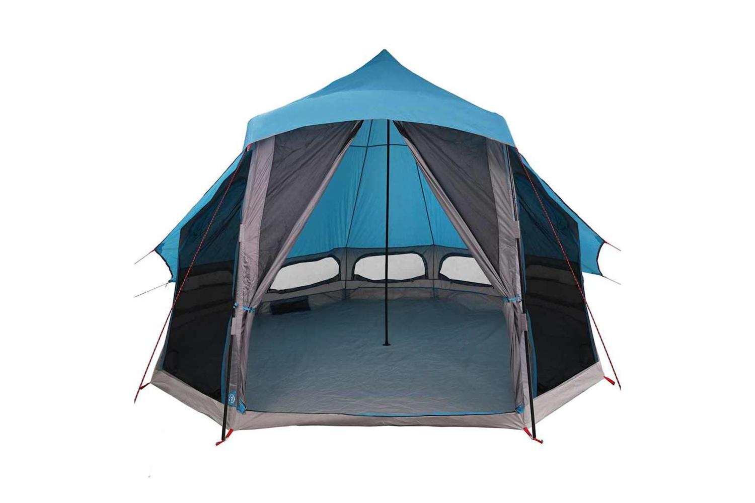 Vidaxl Family Tipi Tent Folding With Roof Blue 404 X 370 X 270 Cm-4