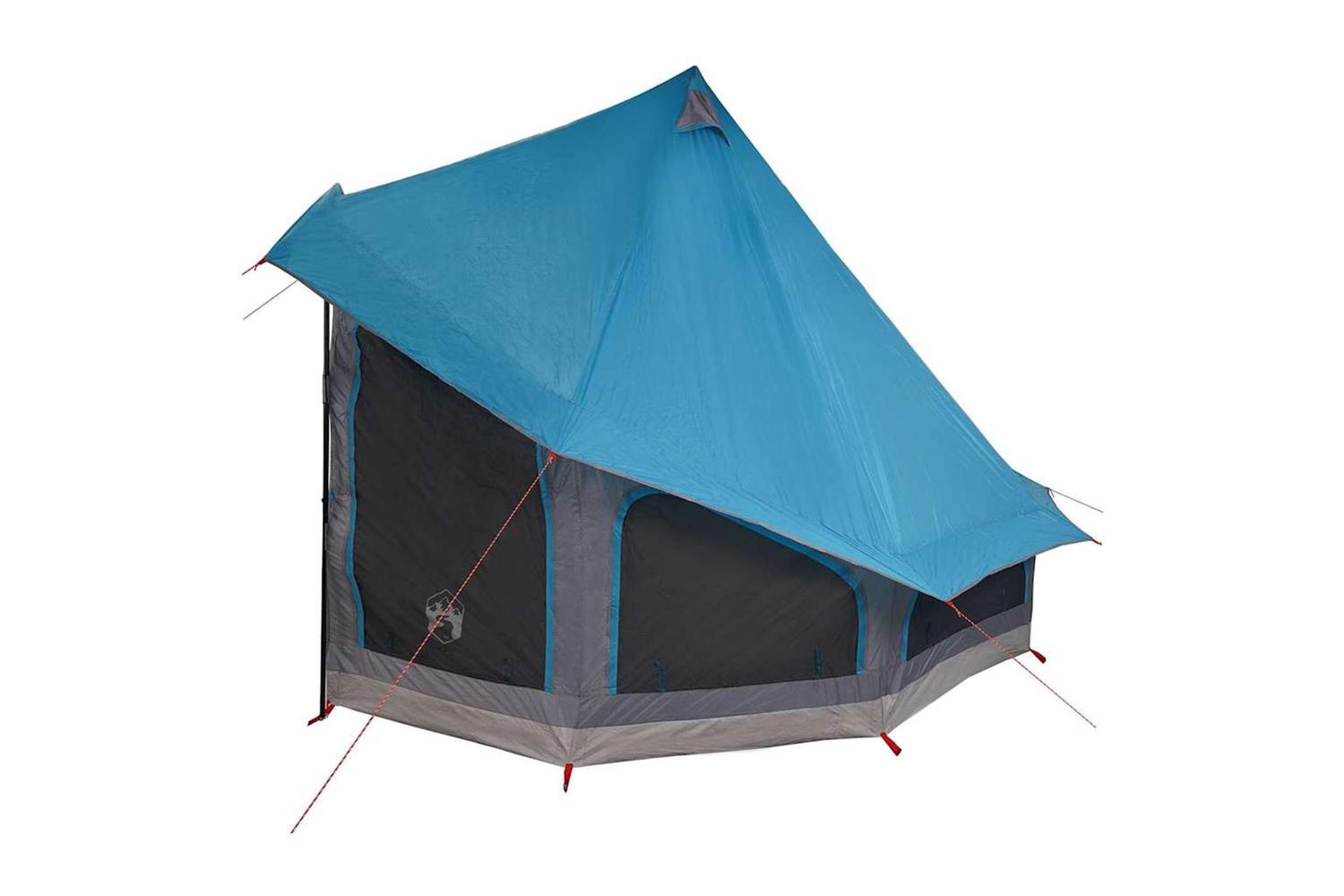 Vidaxl Family Tipi Tent Folding With Roof Blue 404 X 370 X 270 Cm-5