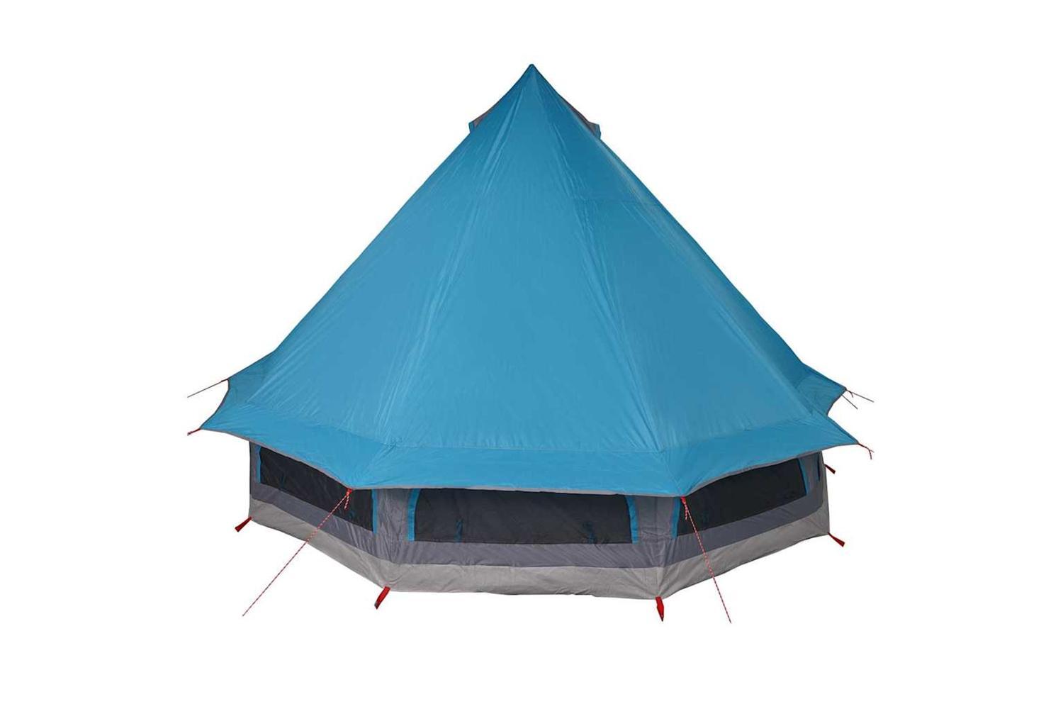 Vidaxl Family Tipi Tent Folding With Roof Blue 404 X 370 X 270 Cm-6