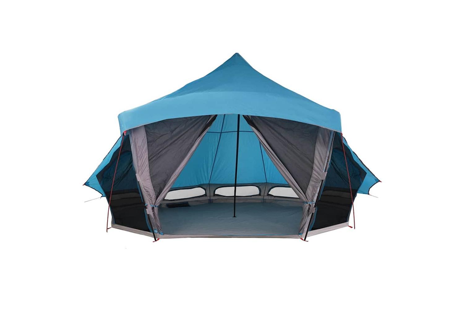 Vidaxl Family Tipi Tent Folding Blue And Grey 508 X 470 X 300 Cm-4