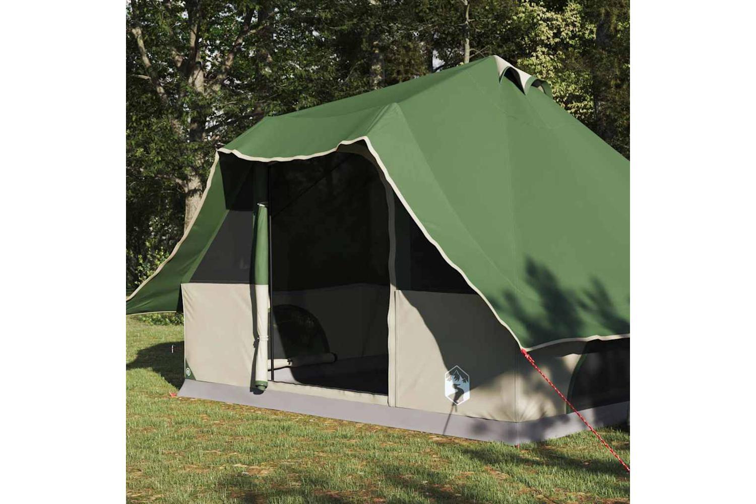 Vidaxl Tipi Tent With Roof Green 358 X 296 X 258 Cm Taffeta-3