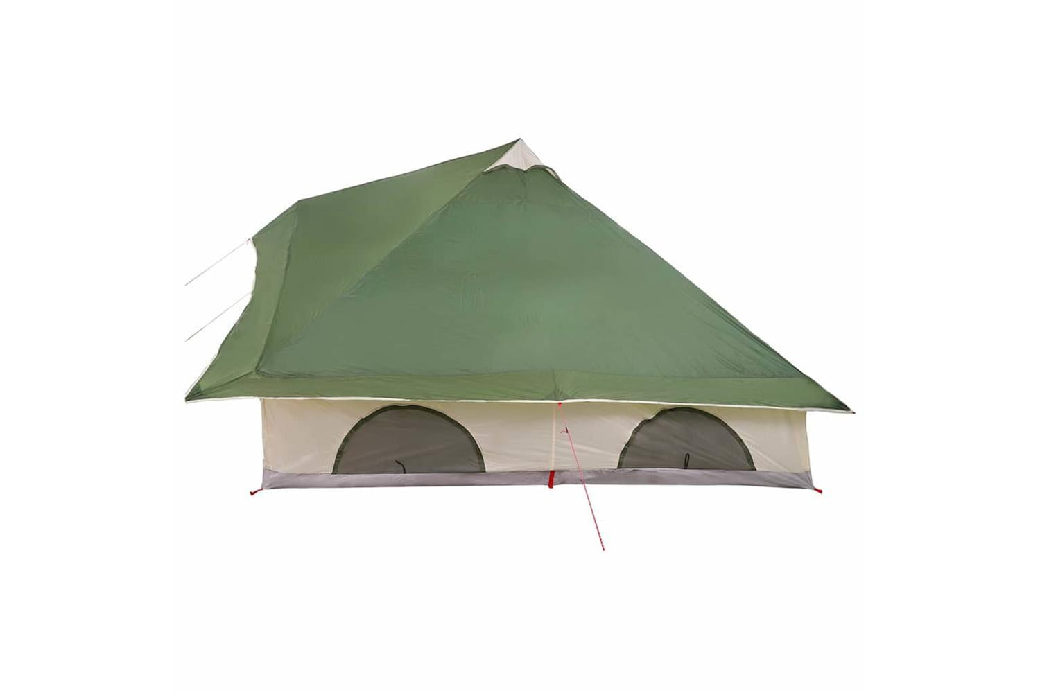 Vidaxl Tipi Tent With Roof Green 358 X 296 X 258 Cm Taffeta-5