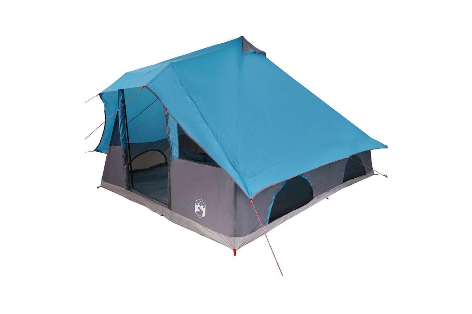 Vidaxl Tipi Tent With Roof Blue 358 X 296 X 258 Cm Taffeta