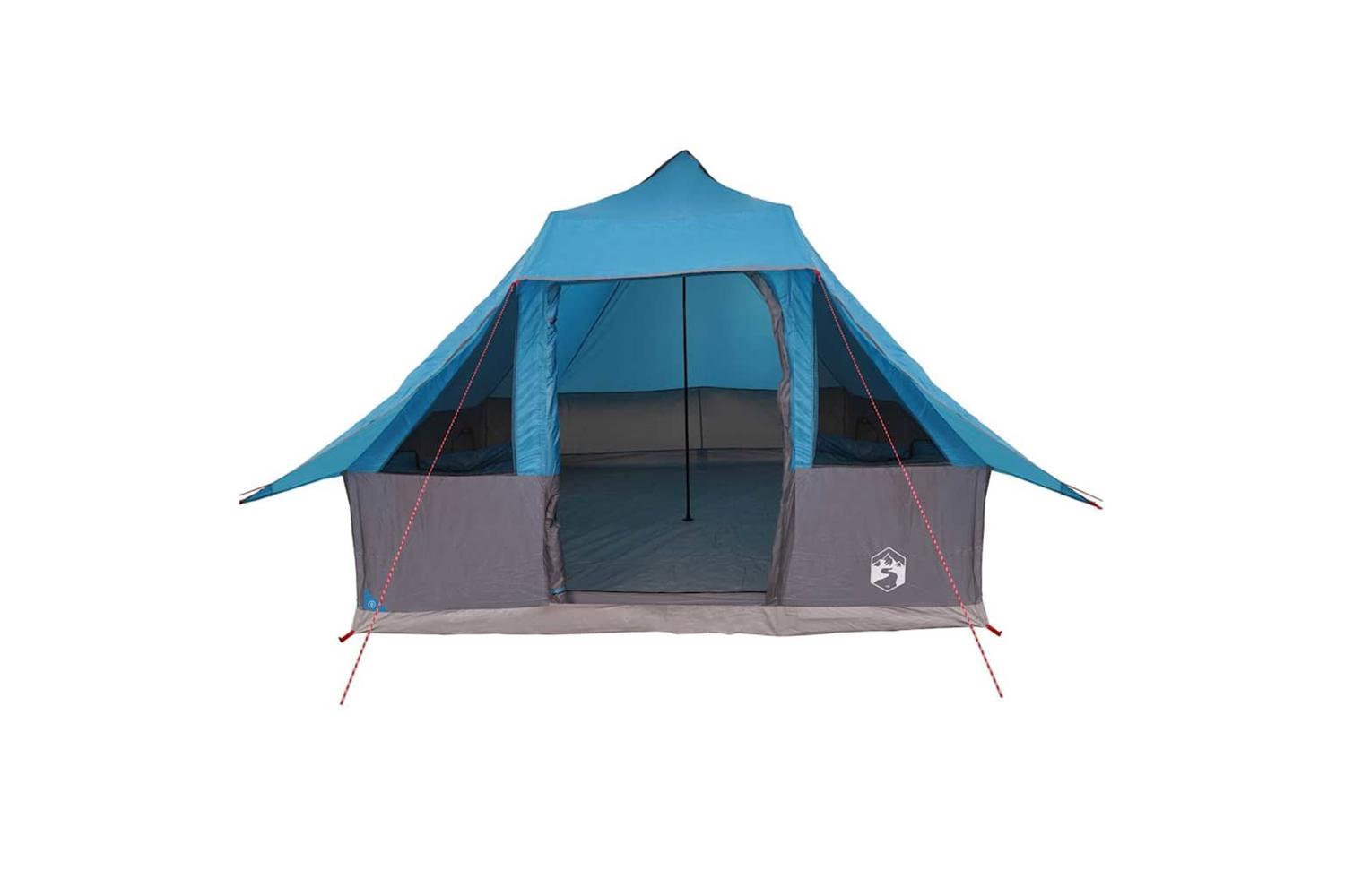 Vidaxl Tipi Tent With Roof Blue 358 X 296 X 258 Cm Taffeta-4