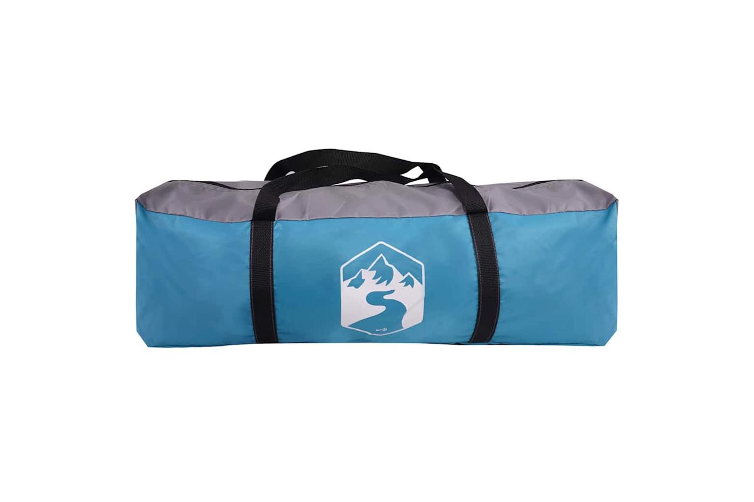 Vidaxl Tipi Tent With Roof Blue 358 X 296 X 258 Cm Taffeta-9