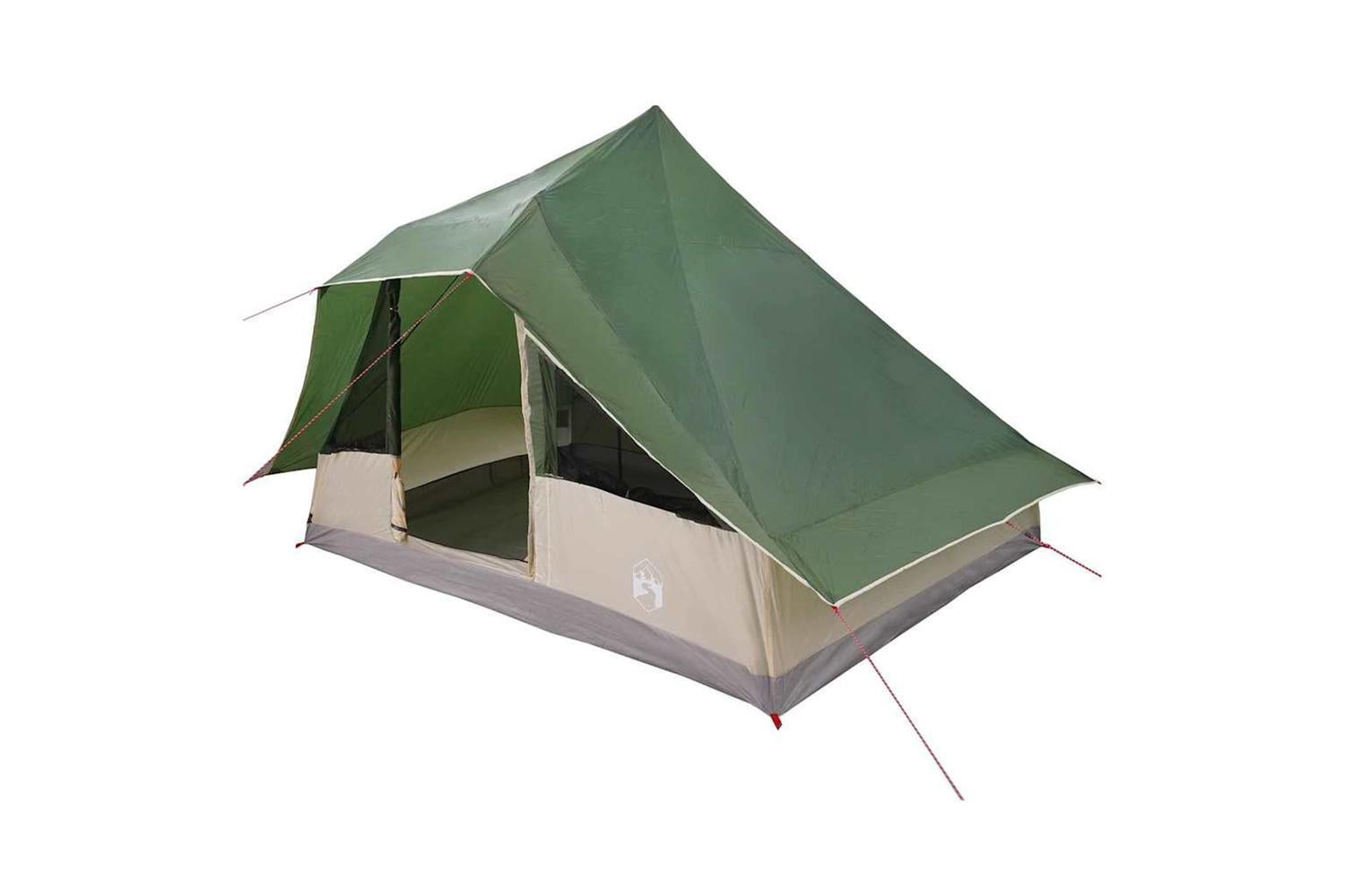 Vidaxl Tipi Tent With Roof Green 364 X 281 X 257 Cm Taffeta-2