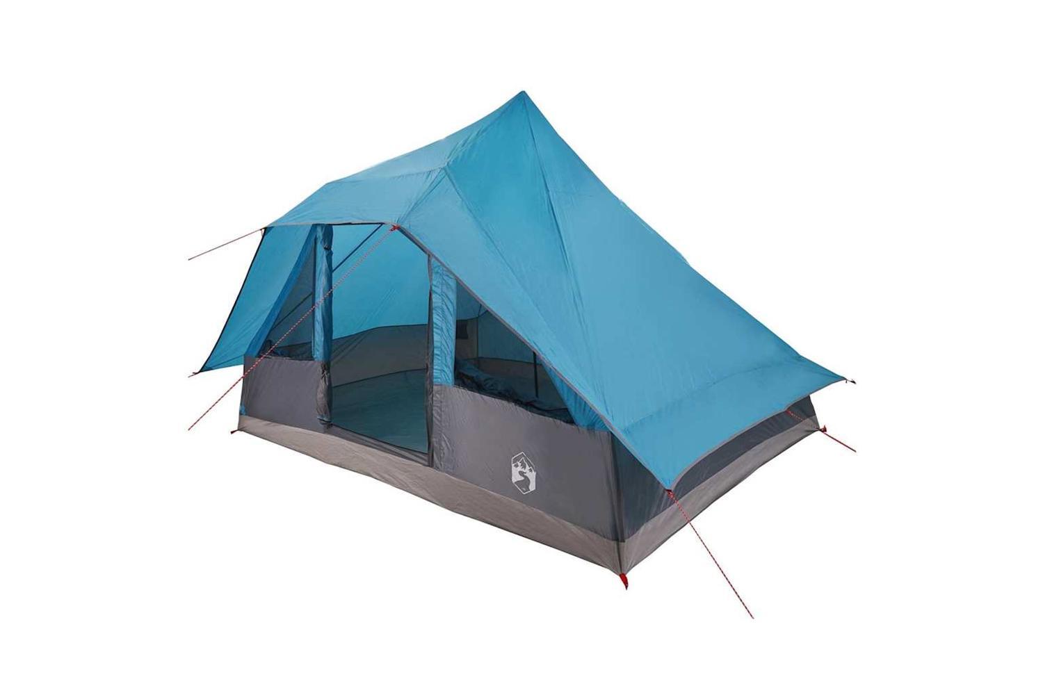Vidaxl Tipi Tent With Roof Blue 364 X 281 X 257 Cm Taffeta-2