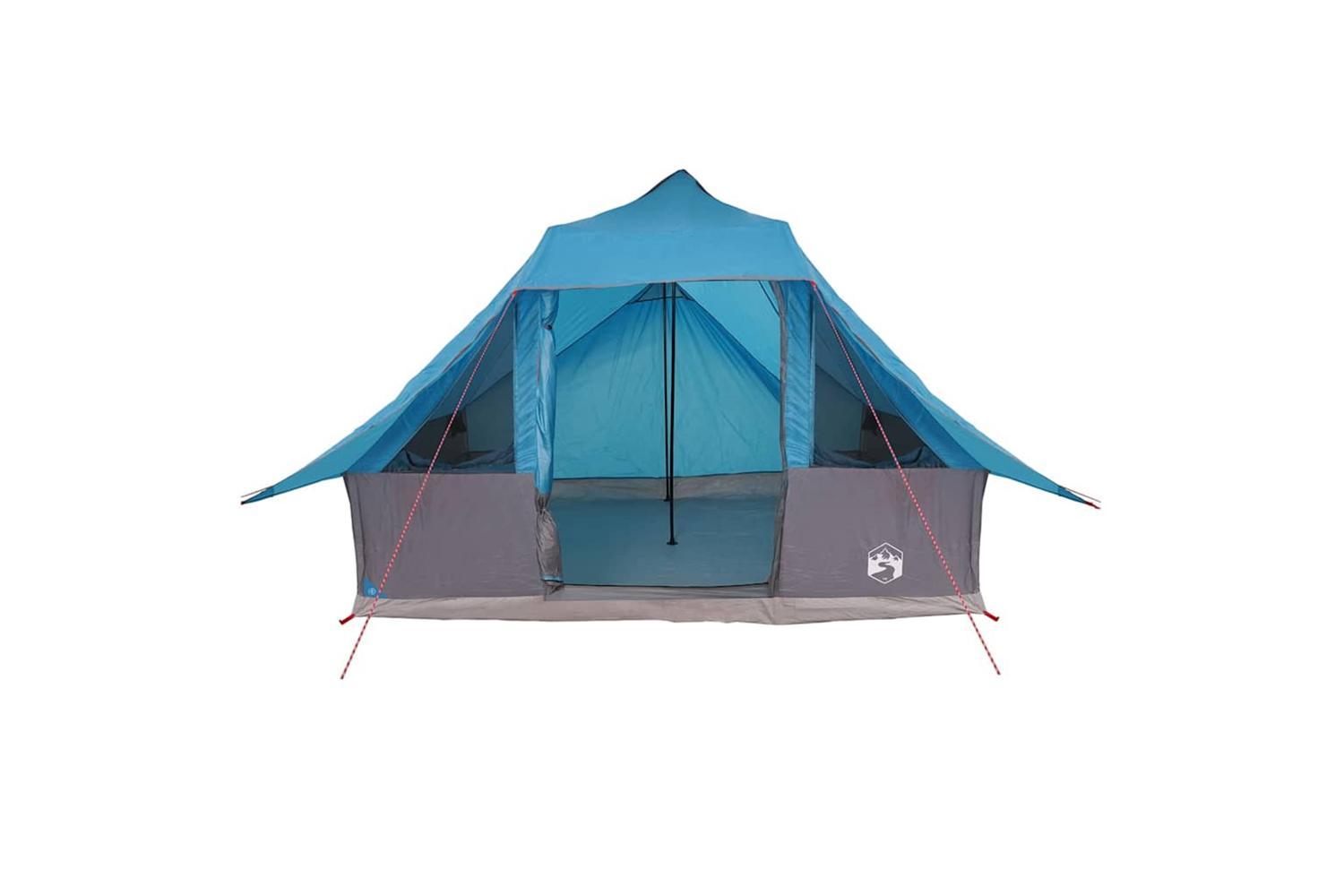 Vidaxl Tipi Tent With Roof Blue 364 X 281 X 257 Cm Taffeta-4