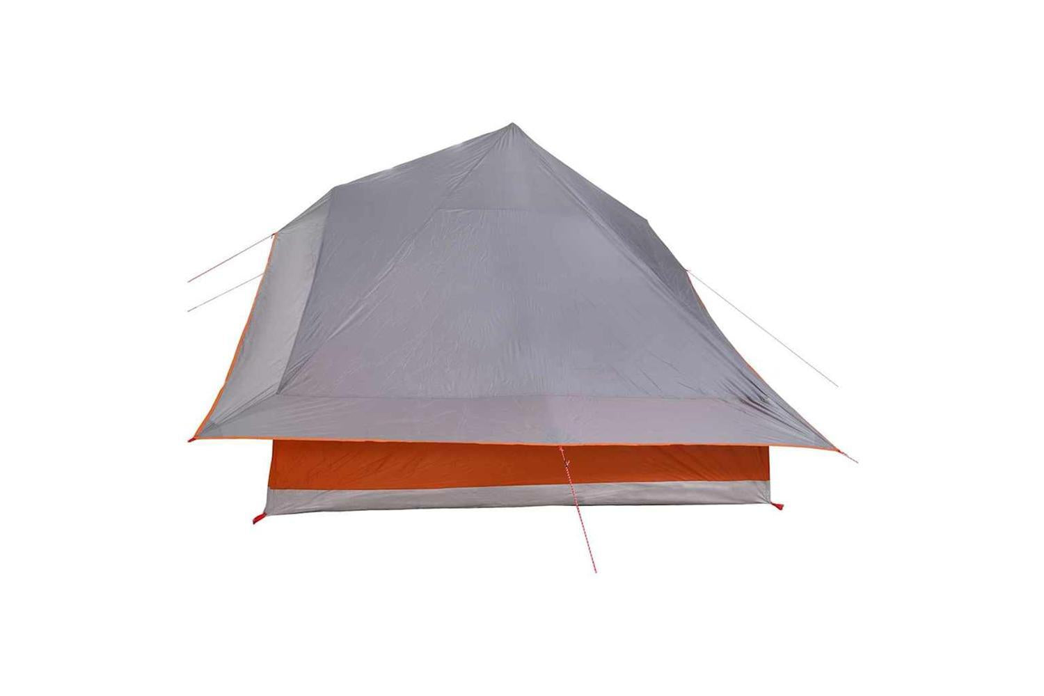 Vidaxl Tipi Tent With Roof Grey And Orange 364 X 281 X 257 Cm Taffeta-5