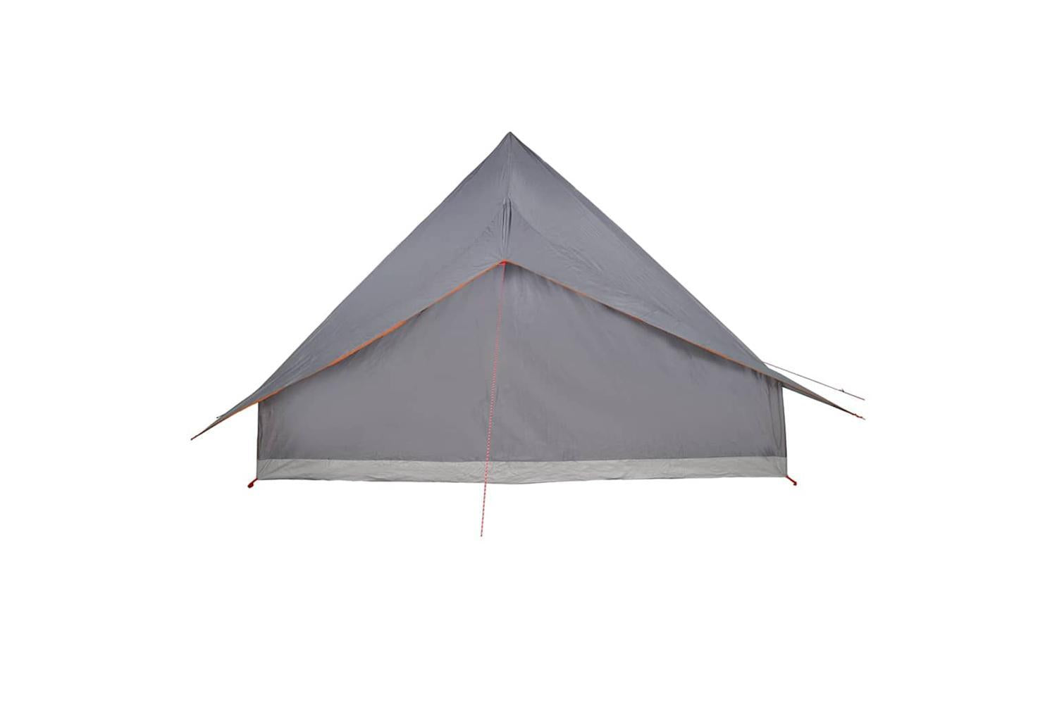 Vidaxl Tipi Tent With Roof Grey And Orange 364 X 281 X 257 Cm Taffeta-6