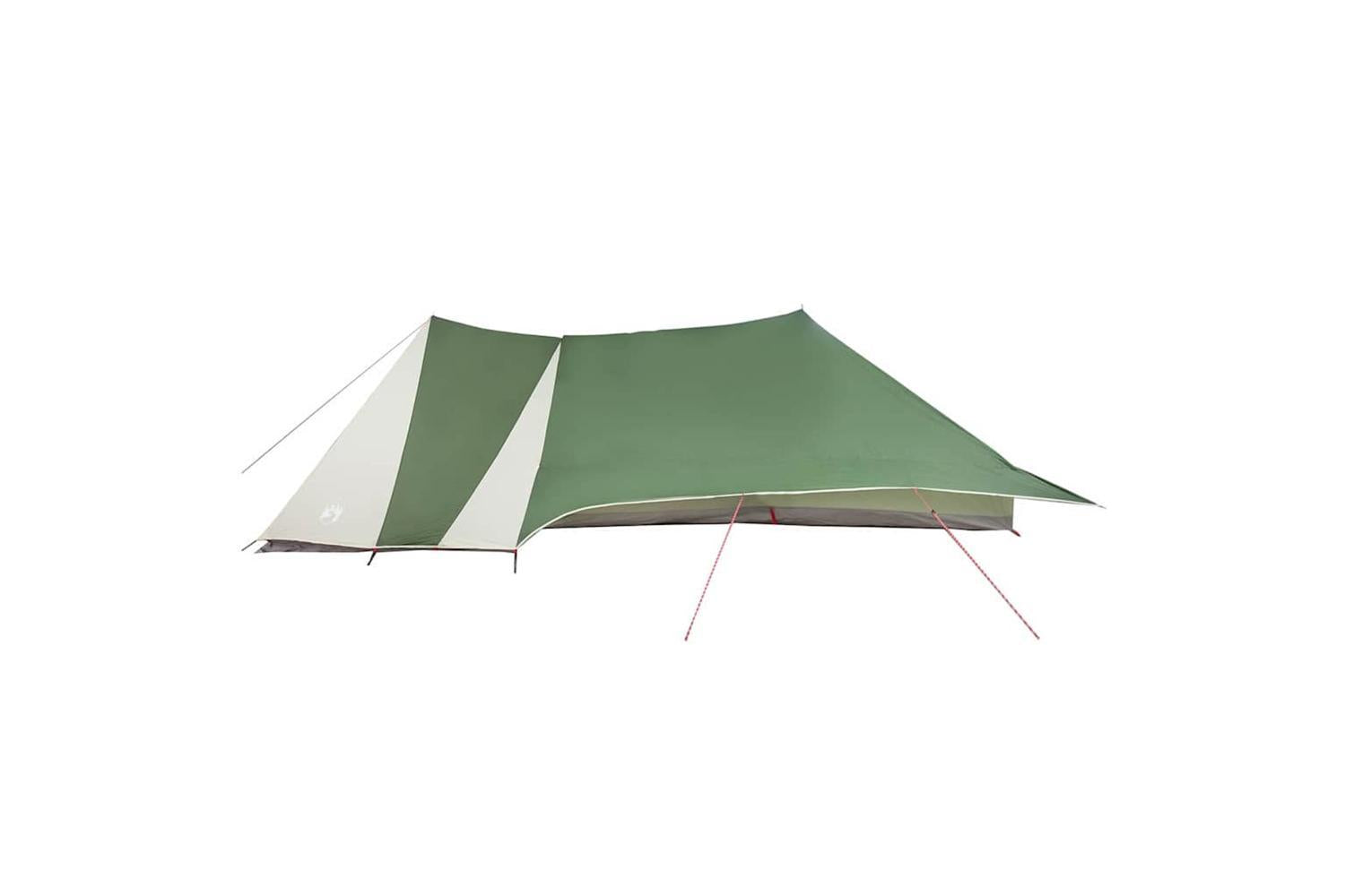 Vidaxl Family Tent Folding Manual Green And Beige 660 X 456 X 200 Cm-5