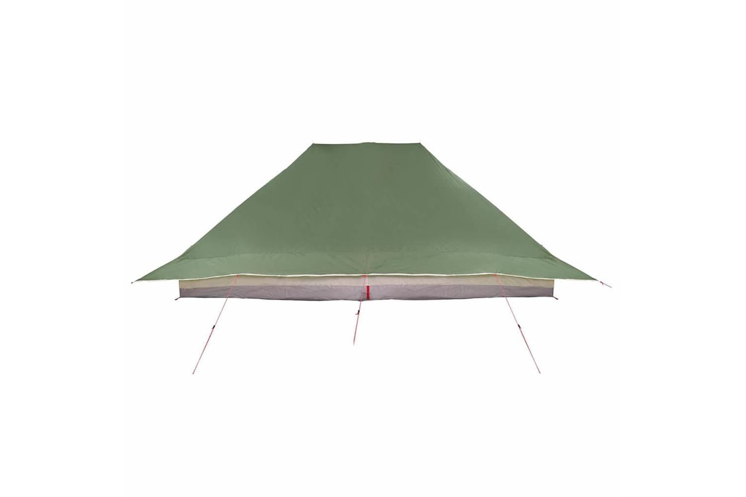 Vidaxl Family Tent Folding Manual Green And Beige 660 X 456 X 200 Cm-6