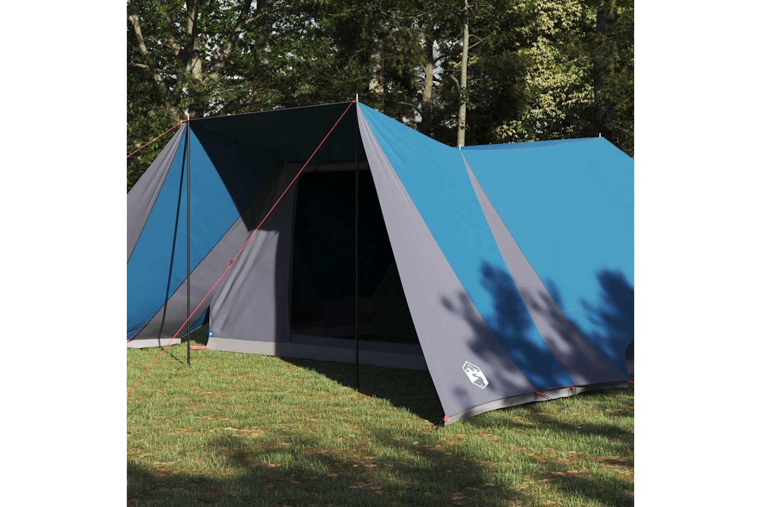 Vidaxl Family Tent Folding With Roof Blue And Grey 660 X 456 X 200 Cm-3