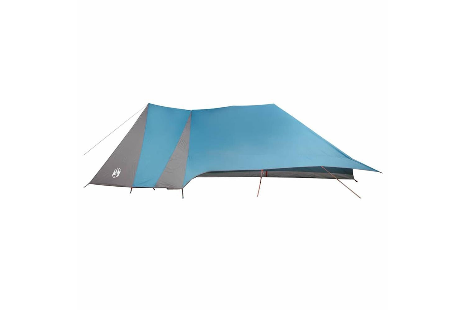 Vidaxl Family Tent Folding With Roof Blue And Grey 660 X 456 X 200 Cm-5