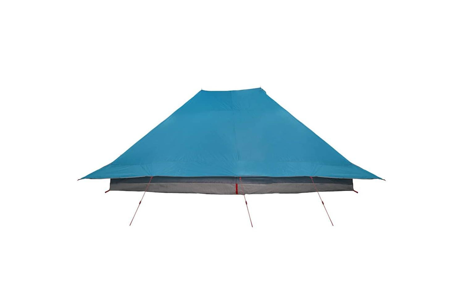 Vidaxl Family Tent Folding With Roof Blue And Grey 660 X 456 X 200 Cm-6