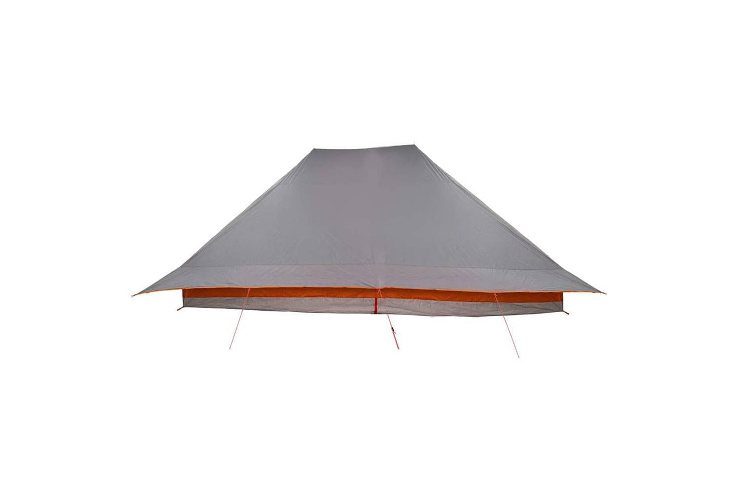 Vidaxl Family Tent Folding Manual Grey And Orange 660 X 456 X 200 Cm-6