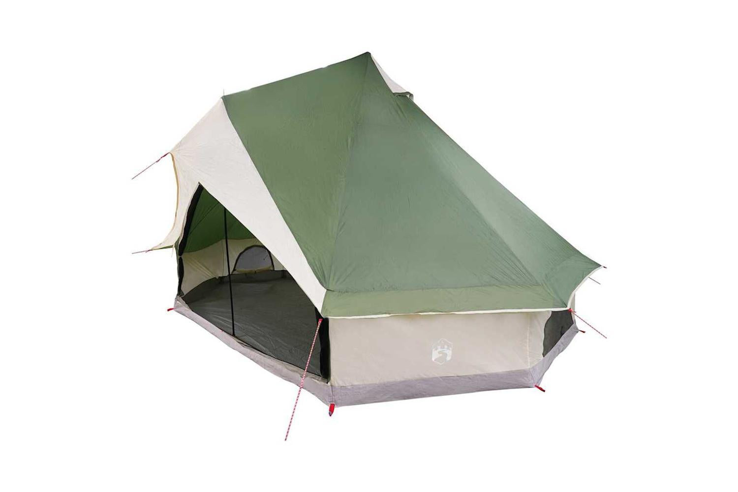 Vidaxl Family Tipi Tent Folding Green And Beige 400 X 346 X 250 Cm-2