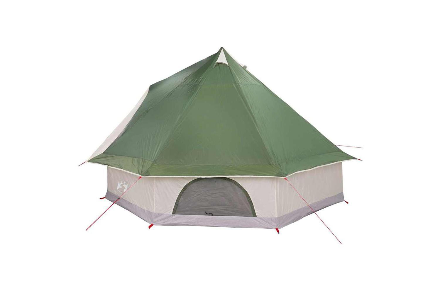 Vidaxl Family Tipi Tent Folding Green And Beige 400 X 346 X 250 Cm-5
