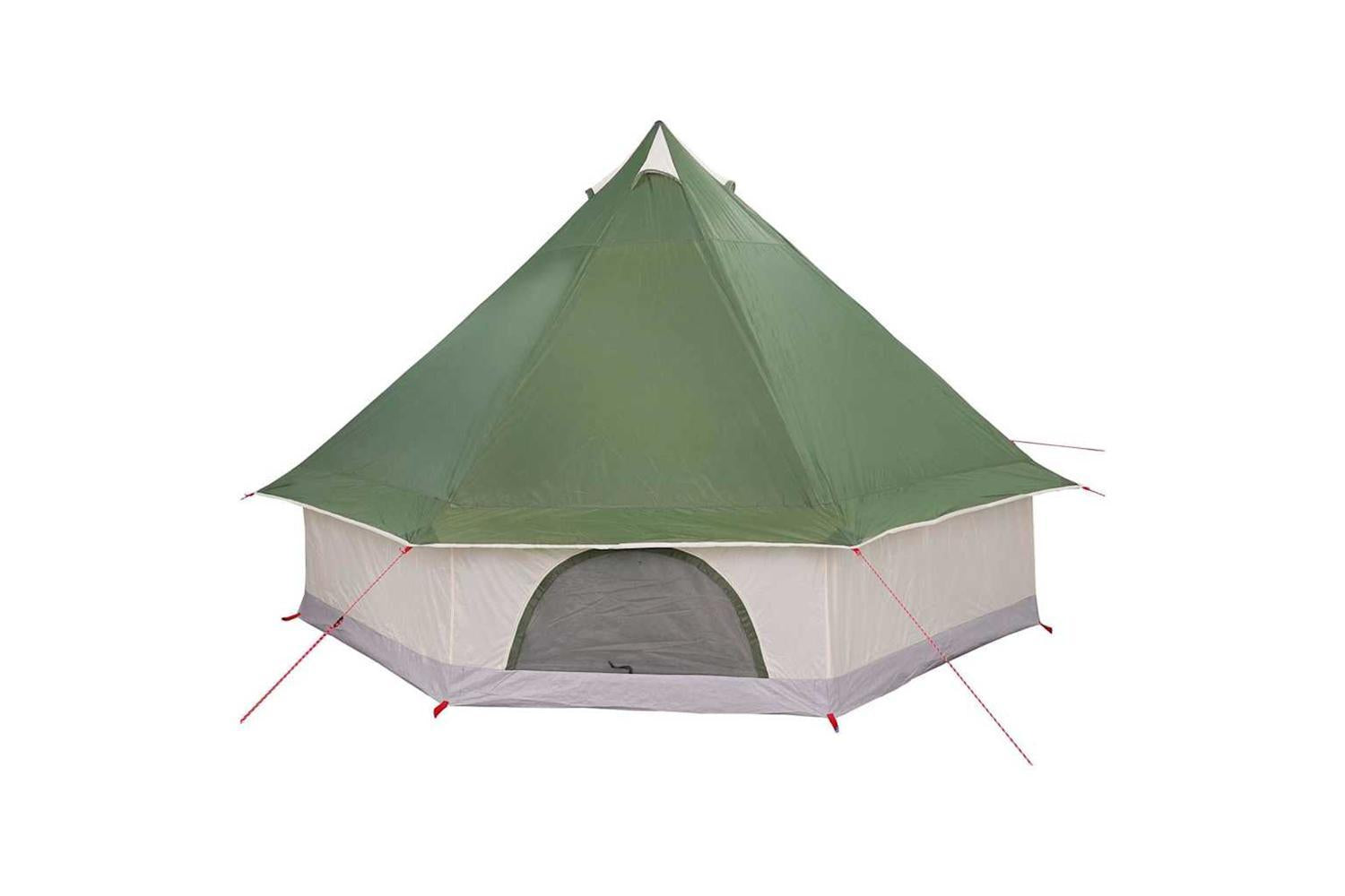 Vidaxl Family Tipi Tent Folding Green And Beige 400 X 346 X 250 Cm-6
