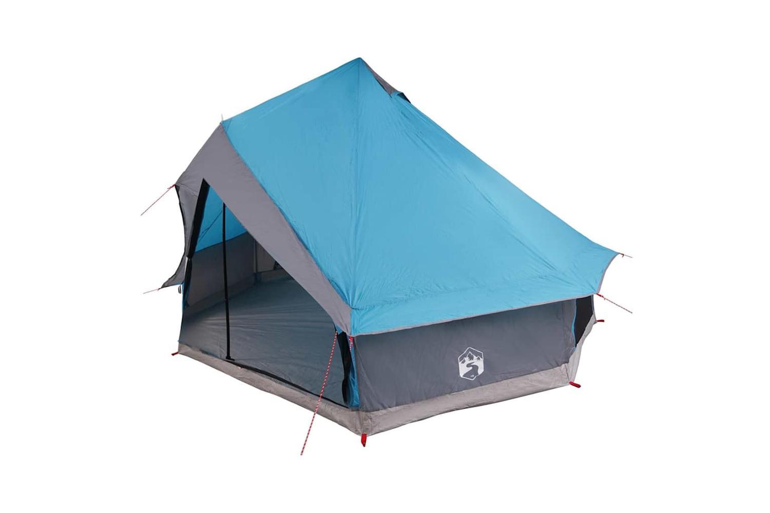 Vidaxl Family Tipi Tent Folding Blue And Grey 400 X 346 X 250 Cm