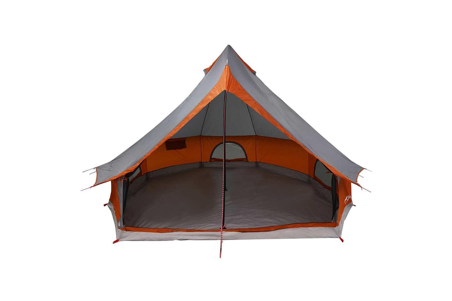 Vidaxl Family Tipi Tent Folding Grey And Orange 400 X 346 X 250 Cm-4