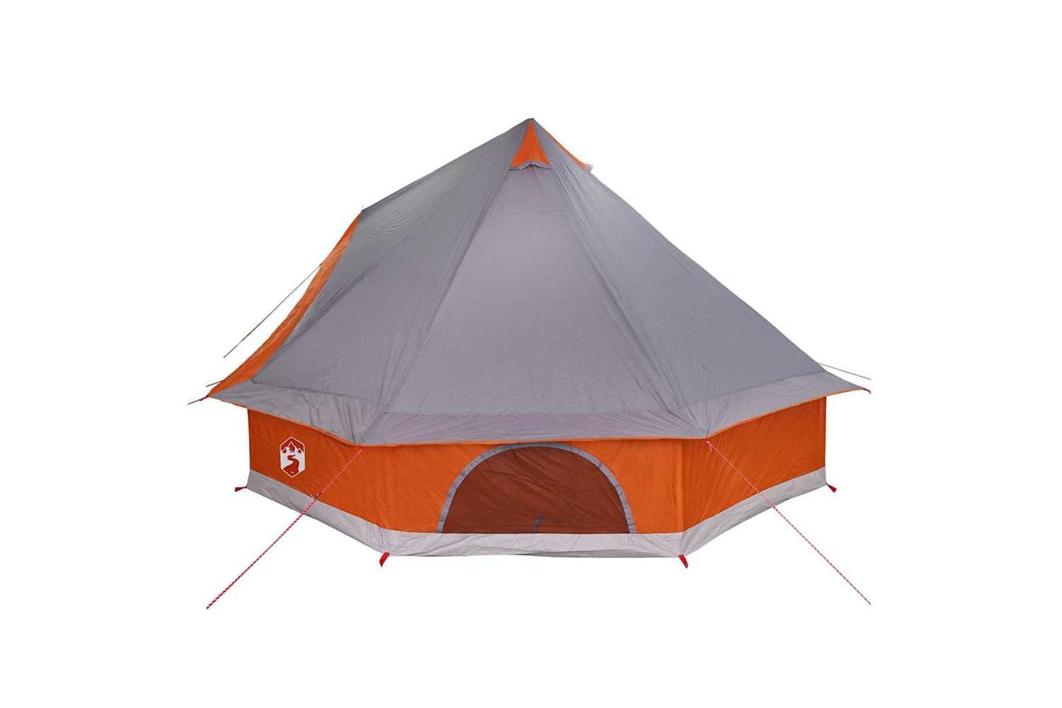Vidaxl Family Tipi Tent Folding Grey And Orange 400 X 346 X 250 Cm-5
