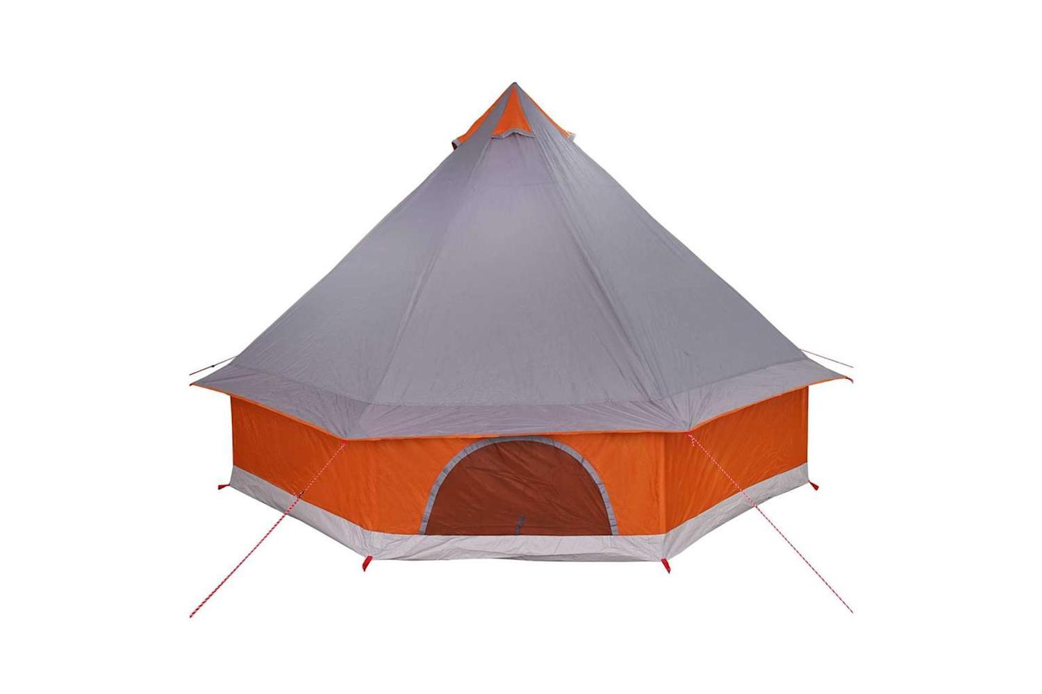 Vidaxl Family Tipi Tent Folding Grey And Orange 400 X 346 X 250 Cm-6
