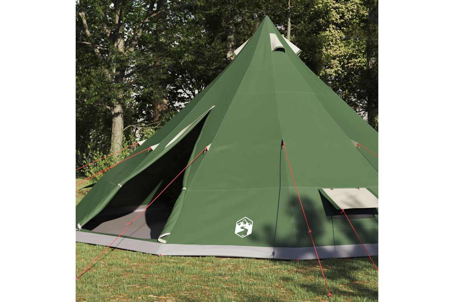 Vidaxl Family Tipi Tent Folding With Roof Green 560 X 560 X 300 Cm-3